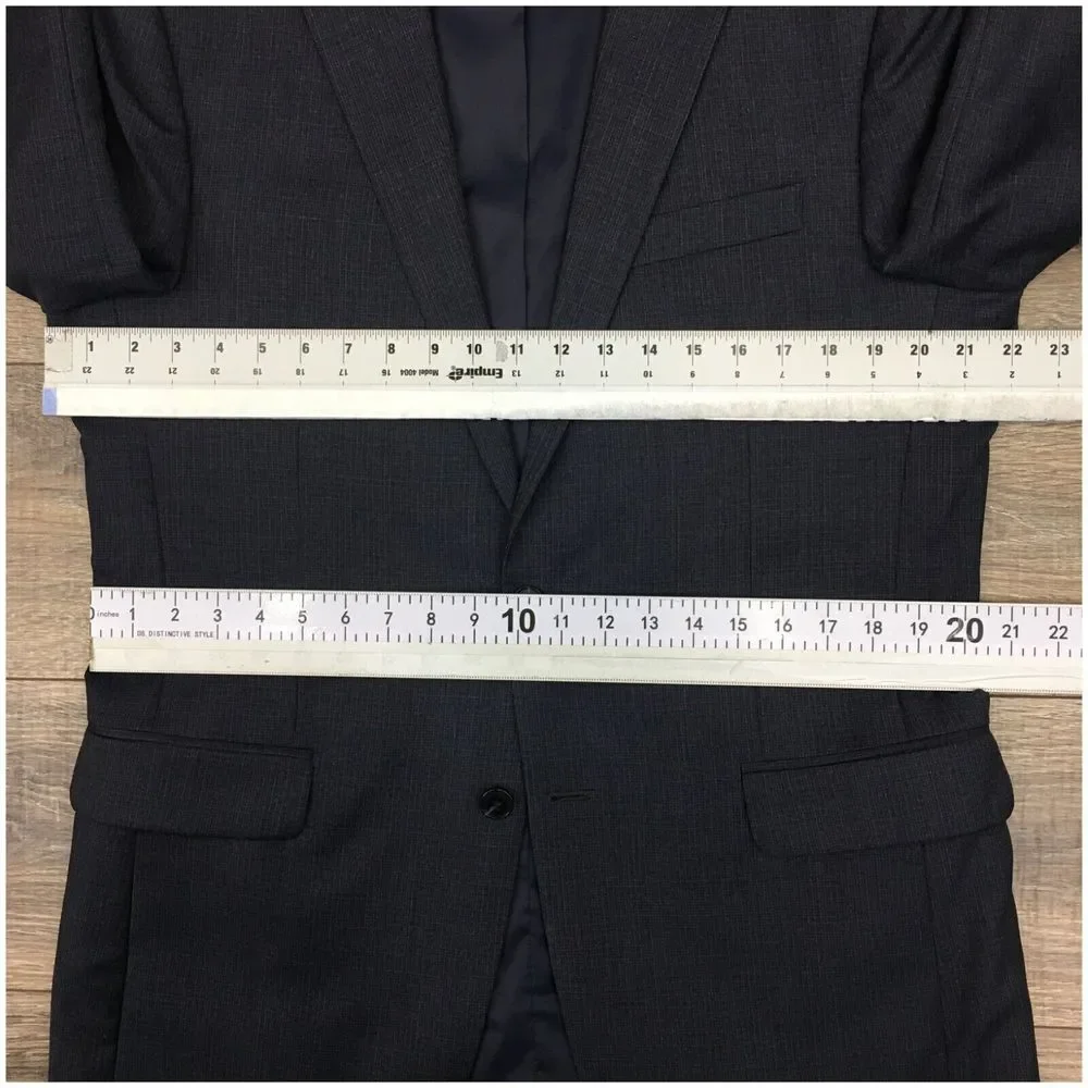 JOS A BANK Mens Blazer Sport Coat Casual Suit Jacket Size 42L Slim Fit Wool Suit